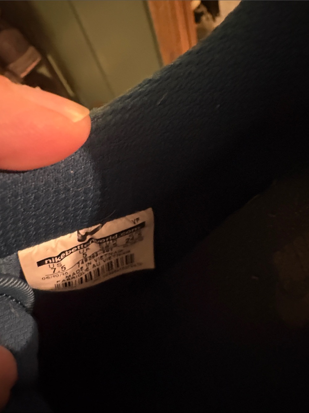 Nike Teal Suede Sneakers with Gum Sole - Picture 5 of 6
